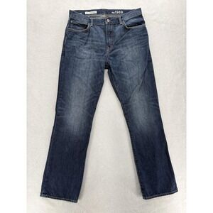 Gap 1969 Standard Jeans Mens 34x34 Blue Medium Wash Regular Straight Denim Pants